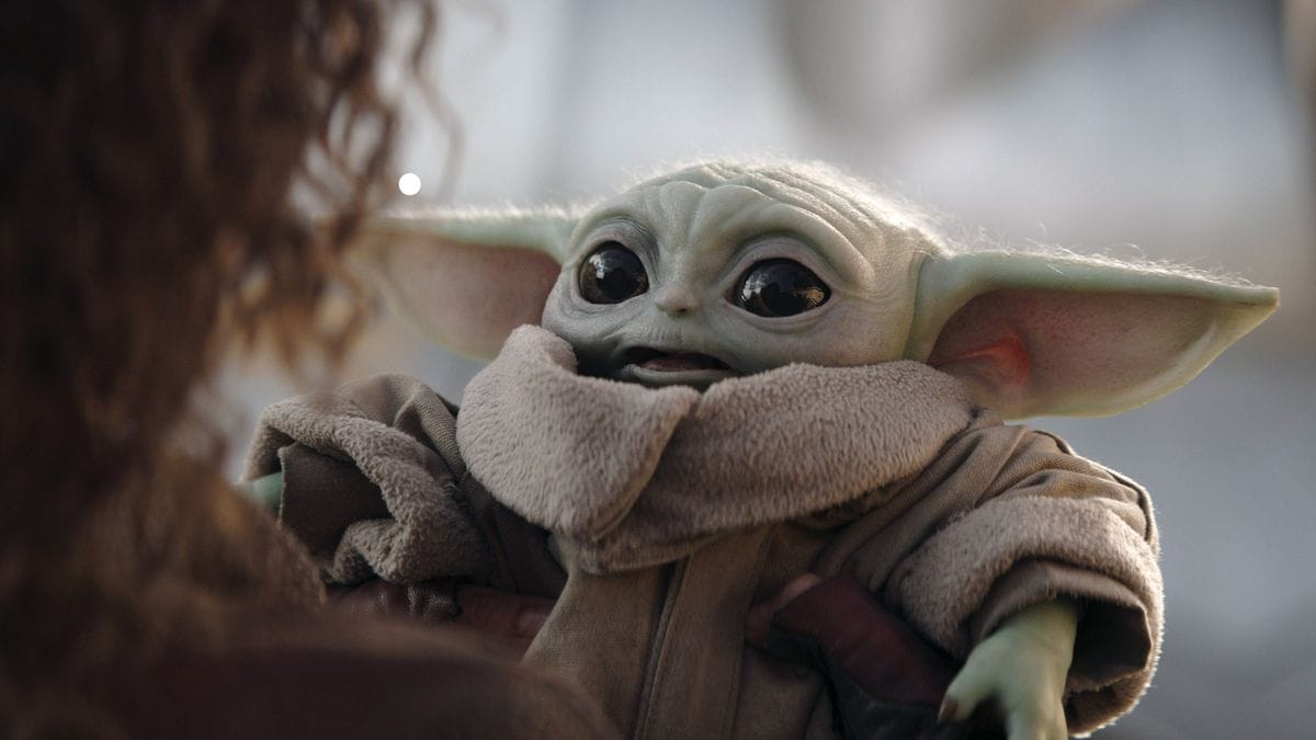 A still from the Mandalorian: Grogu, or Baby Yoda as he is known in the fandom. 