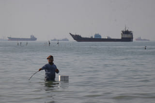 Oil tankers line up near the Strait of Hormuz, a key global shipping route at the centre of Iran’s proposed plan to end the war.