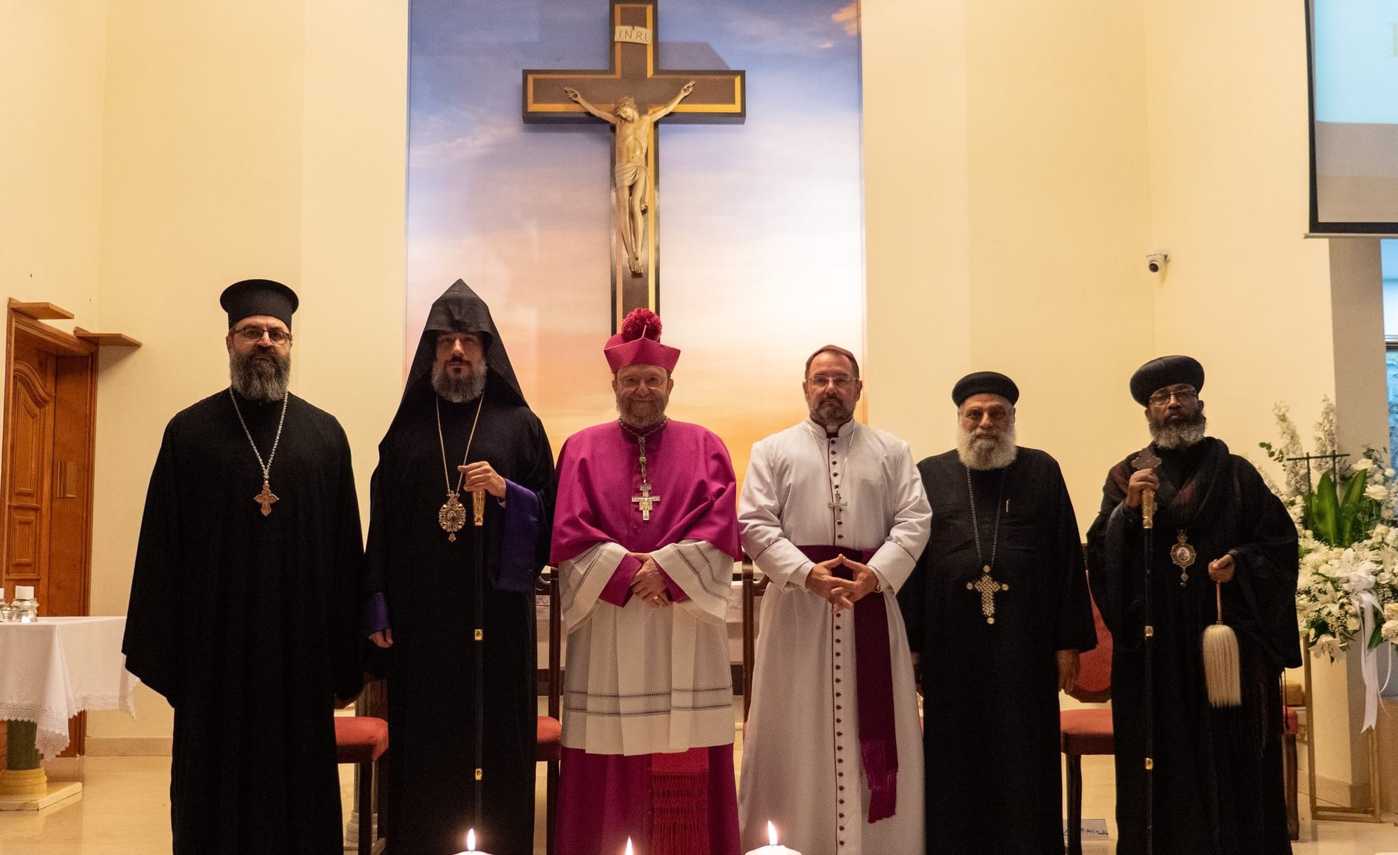 Leaders from six different Christian denominations came together “as one body in Christ” to pray for peace in the region