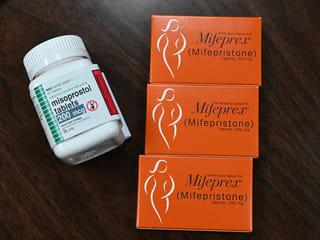 Mifepristone (Mifeprex) and Misoprostol, the two drugs used in a medication abortion, are seen at the Women's Reproductive Clinic, which provides legal medication abortion services, in Santa Teresa, New Mexico. 