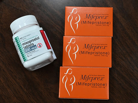 Mifepristone (Mifeprex) and Misoprostol, the two drugs used in a medication abortion, are seen at the Women's Reproductive Clinic, which provides legal medication abortion services, in Santa Teresa, New Mexico. 