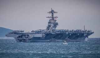 The move leaves two US aircraft carriers in the region -- the USS Abraham Lincoln and USS George H.W. Bush.
