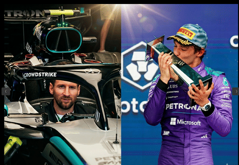 Messi was present at the Miami Grand Prix 