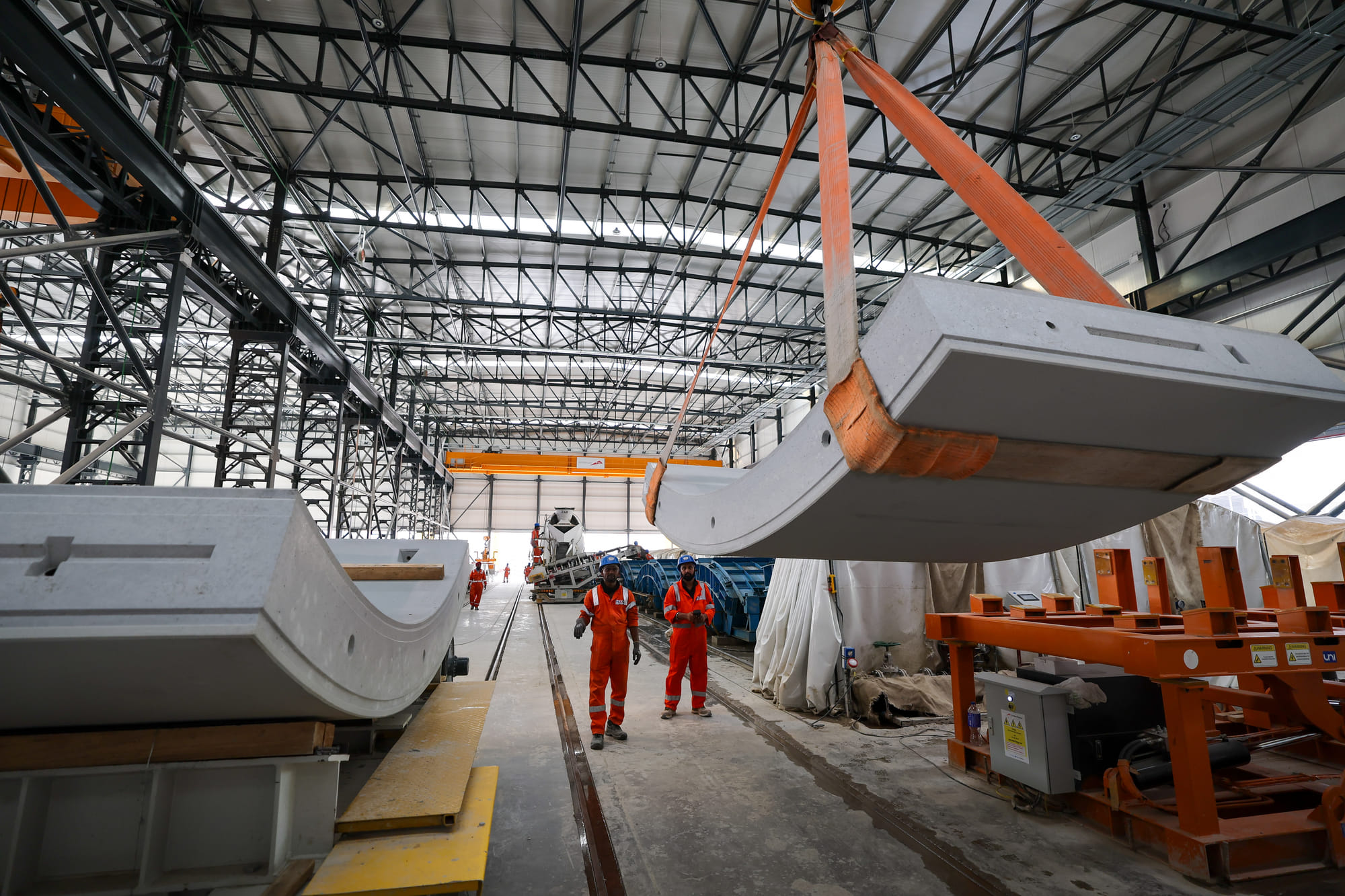 Construction work in full swing at Dubai Metro Blue Line in International City. Photo: Virendra Saklani/Gulf News