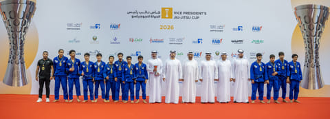 Mansoor bin Mohammed crowns champions of the Vice President’s Jiu-Jitsu Cup