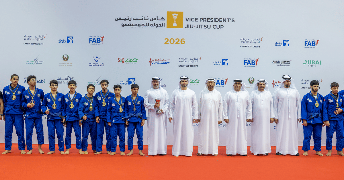 Mansoor bin Mohammed crowns champions of the Vice President’s Jiu-Jitsu Cup