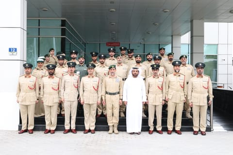 Al Khawaneej Police Station reported 99.7% security coverage, serving 244,000+ residents across 1,272 sq km.

