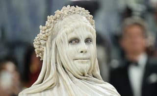 German model Heidi Klum arrives for the 2026 Met Gala celebrating "Costume Art" at the Metropolitan Museum of Art, in New York, on May 4, 2026.