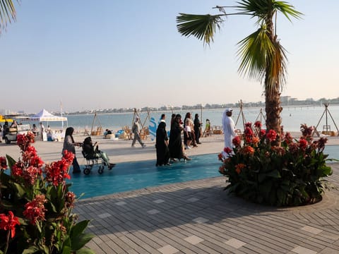 Dubai: Al Mamzar Beach reopens with night swimming, floating walkway and water sport activities 