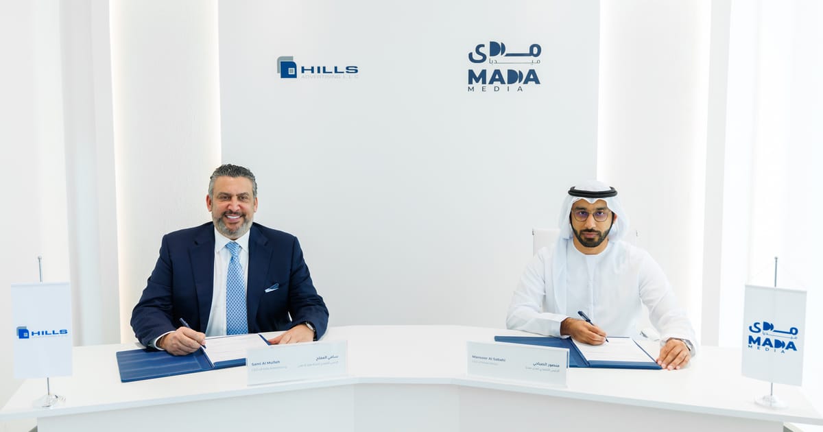 Hills Advertising and Mada Media partner to deliver the next generation of out-of-home advertising in Dubai