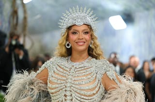 US musician Beyonce arrives for the 2026 Met Gala celebrating "Costume Art" at the Metropolitan Museum of Art, in New York, on May 4, 2026.