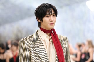 Canadian actor Ahn Hyo-Seop arrives for the 2026 Met Gala celebrating "Costume Art" at the Metropolitan Museum of Art, in New York, on May 4, 2026.