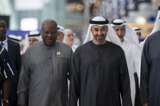Presidents of UAE and Ghana discuss strengthening ties
