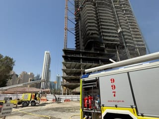 Fire reported near Al Habtoor Grand in Dubai Marina