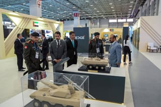 The United Arab Emirates National Pavilion at International Defence and Aerospace Exhibition (SAHA) 2026 exhibition, which brings together thousands of global companies and key decision-makers from over 120 countries. It runs until May 9, 2026 at the Istanbul Expo Center.