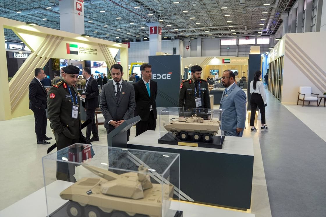 The United Arab Emirates National Pavilion at International Defence and Aerospace Exhibition (SAHA) 2026 exhibition, which brings together thousands of global companies and key decision-makers from over 120 countries. It runs until May 9, 2026 at the Istanbul Expo Center.