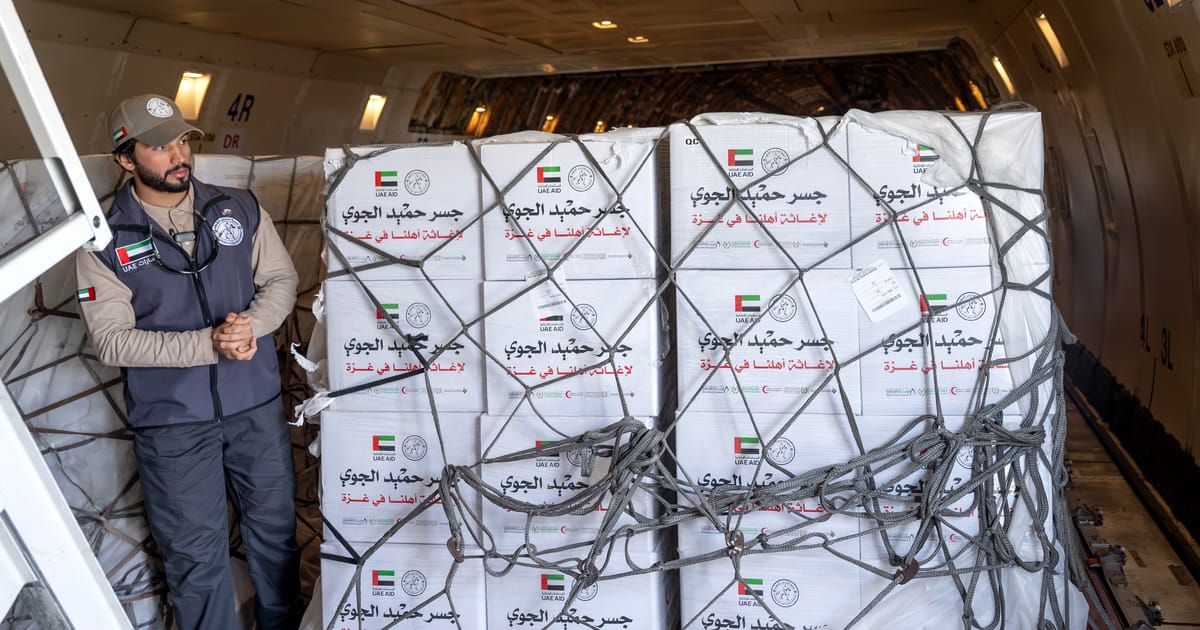 UAE completes Humaid Air Bridge with final Gaza aid flight
