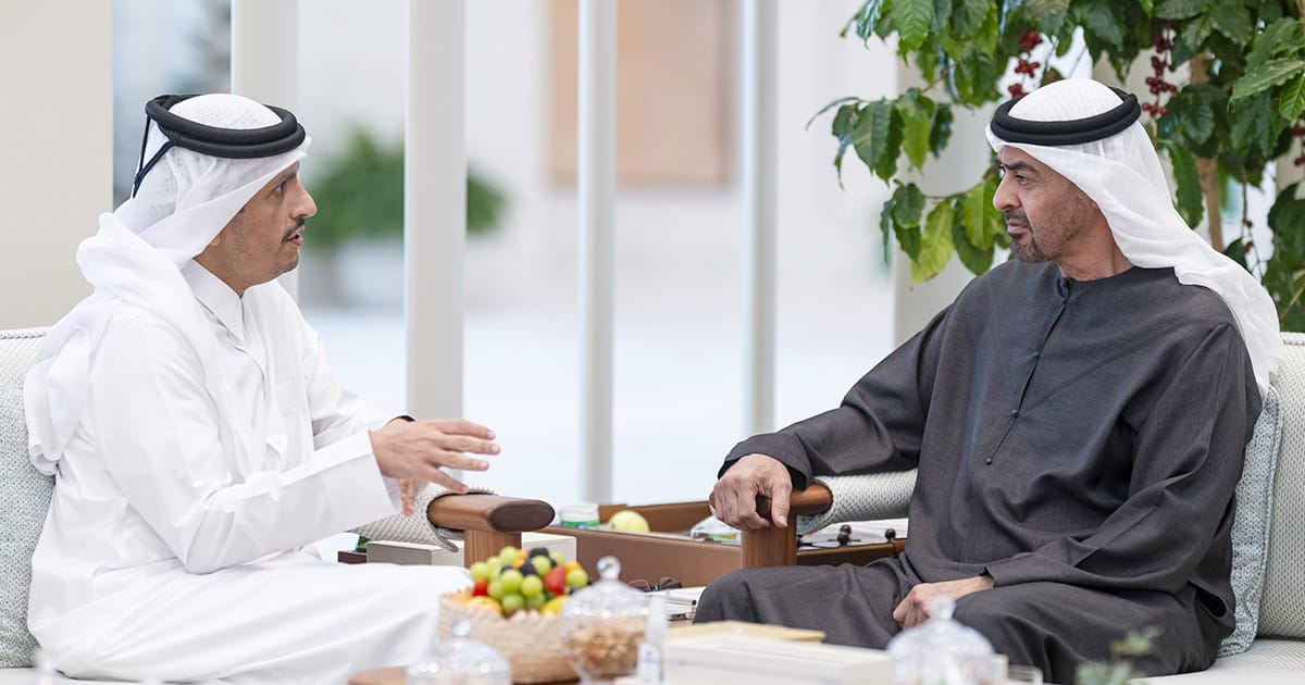 Qatar PM meets UAE President, reaffirms solidarity with Abu Dhabi