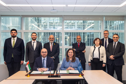 Mohammad Abdulrahman Alhawi, Undersecretary of the UAE Ministry of Investment, and Boutheina Guermazi, World Bank Director for Strategy and Operations for the Middle East, North Africa, Afghanistan and Pakistan (MENAAP) region, signed the partnership agreement, which falls under the framework agreement signed between the World Bank and the UAE Ministry of Finance in 2019.
