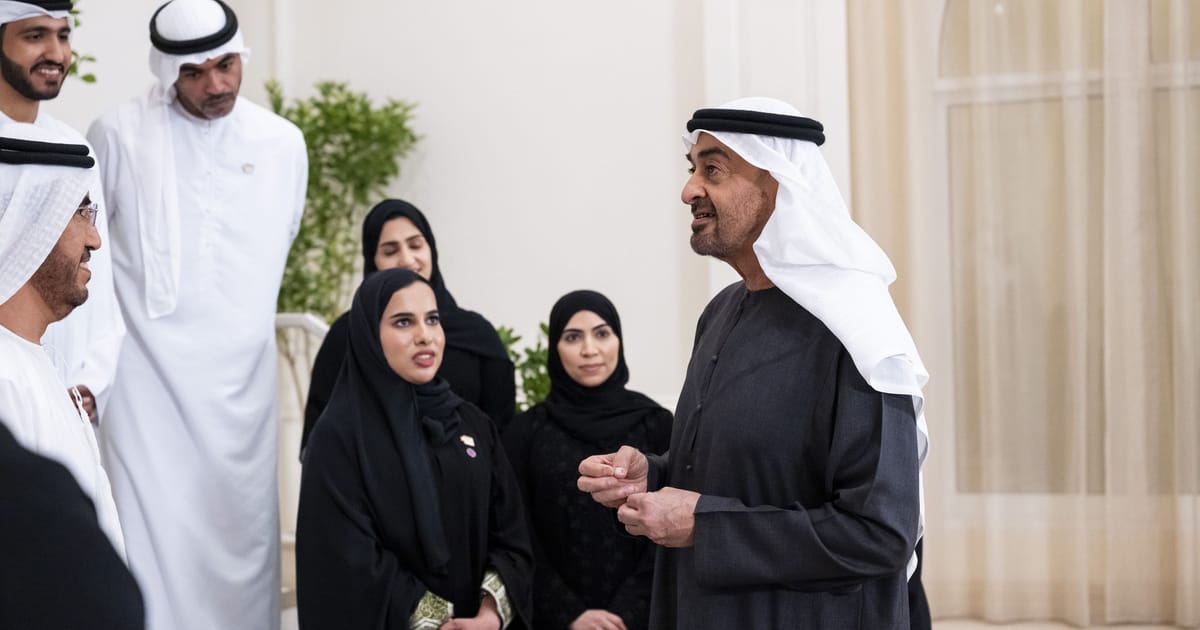 UAE President receives Nafis delegation and award winners