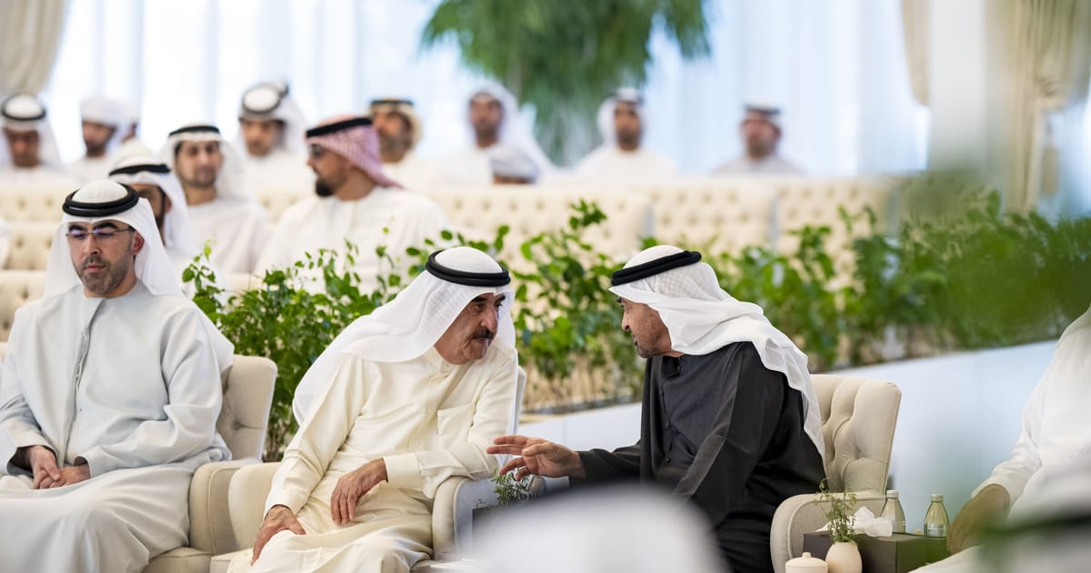 UAE President receives Ruler and Crown Prince of Umm Al Quwain