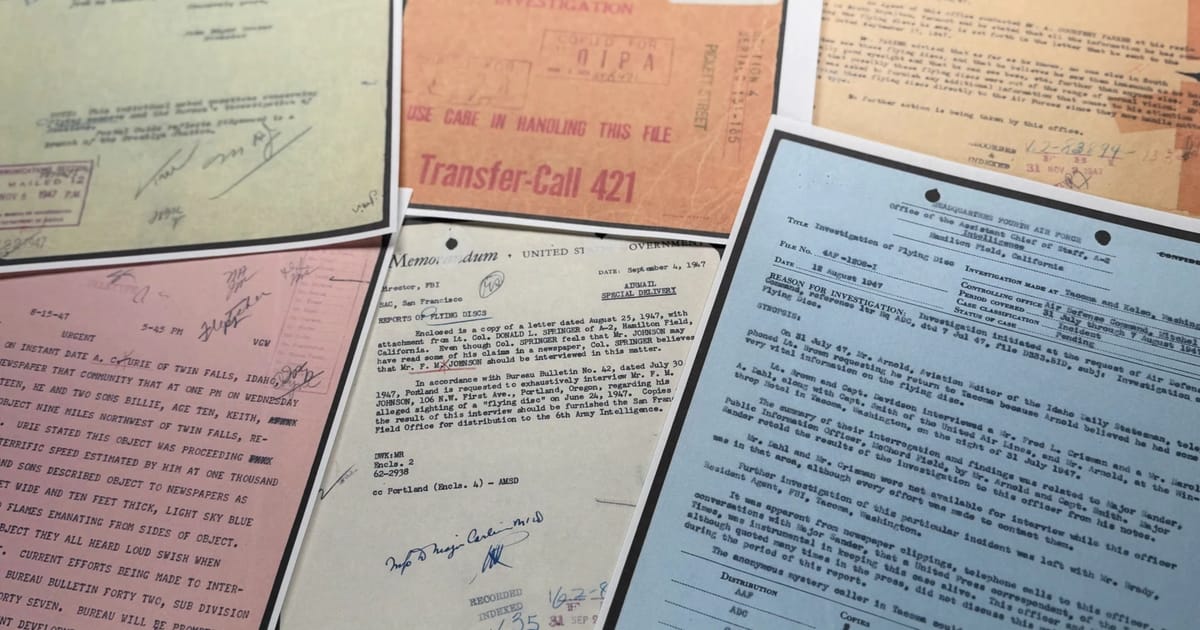 The Pentagon just put its UFO files online for everyone to see