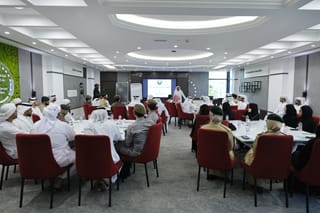 Dubai Police officers during advanced anti-human trafficking investigation training.