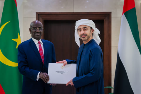 UAE President receives written message from President of Mauritania