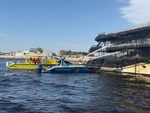 Dubai Civil Defence douses Dubai Creek boat fire in under an hour