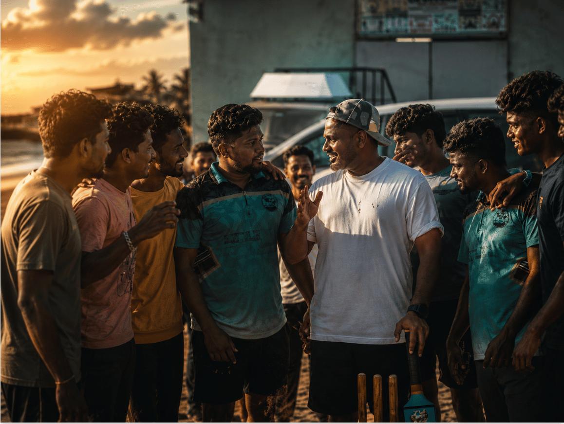 Sanju Samson vibing with boys on the beach