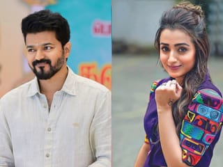 Thalapathy Vijay and Trisha.