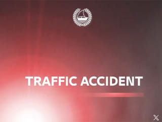 Traffic builds on Al Khail Road after accident