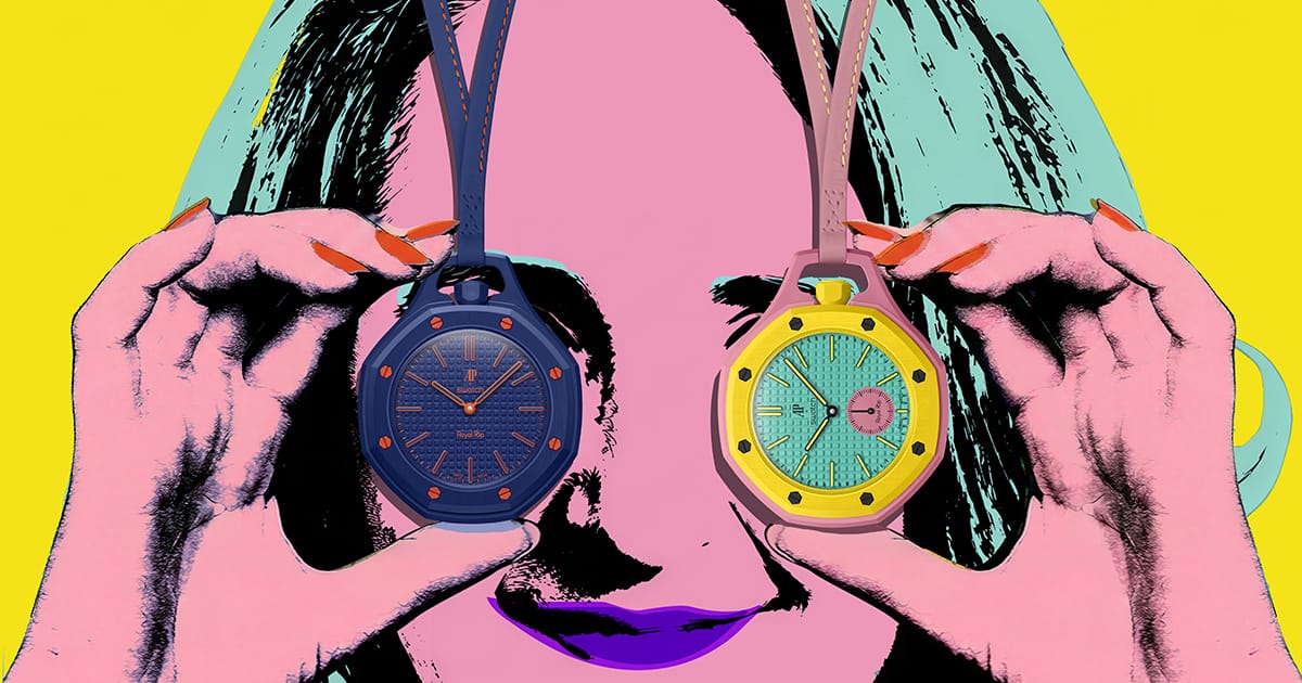 Audemars Piguet and Swatch: Reimagining the pocket watch with pop art flair