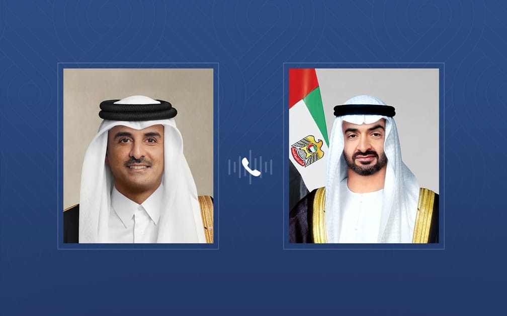 UAE President and Qatar’s Emir discuss fraternal ties and regional developments in phone call