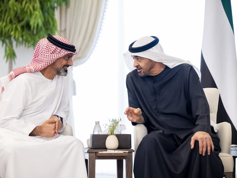 UAE President receives Crown Prince of Ajman