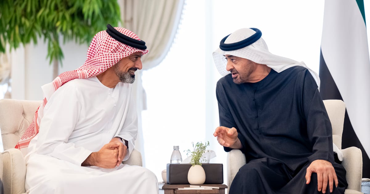 UAE President receives Crown Prince of Ajman