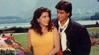 Shah Rukh Khan and Juhi Chawla 