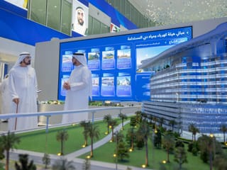 Sheikh Mohammed said the building features 110,000 smart sensors, more than 1,500 wireless access points and 3,200 network devices capable of generating more than 1.9 million automated control commands daily. 