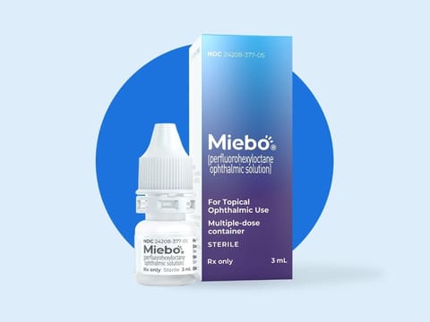 MIEBO is the first prescription eye drop that directly targets tear evaporation, one of the leading causes of dry eye disease. 