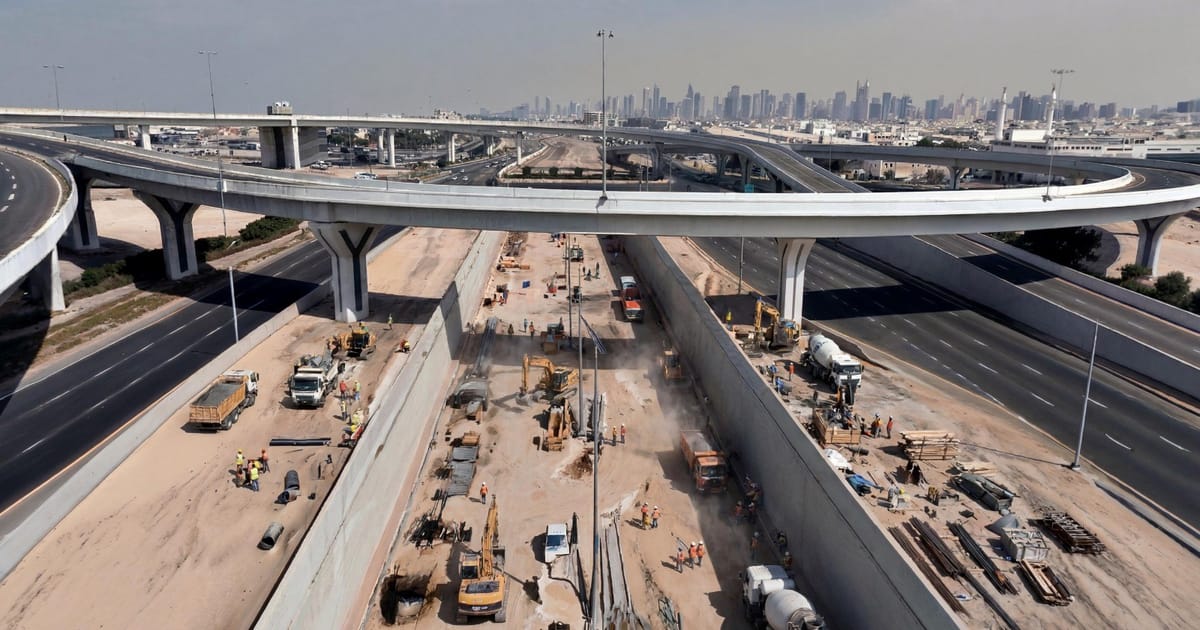 Neues Straßenprojekt in Dubai verkürzt Reisezeit von 104 Minuten auf nur 16 Minuten. Neues Straßenprojekt in Dubai verkürzt Reisezeit von 104 Minuten auf nur 16 Minuten.