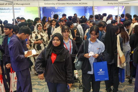 Gulf News Edufair in Abu Dhabi buzzes with students exploring higher education
