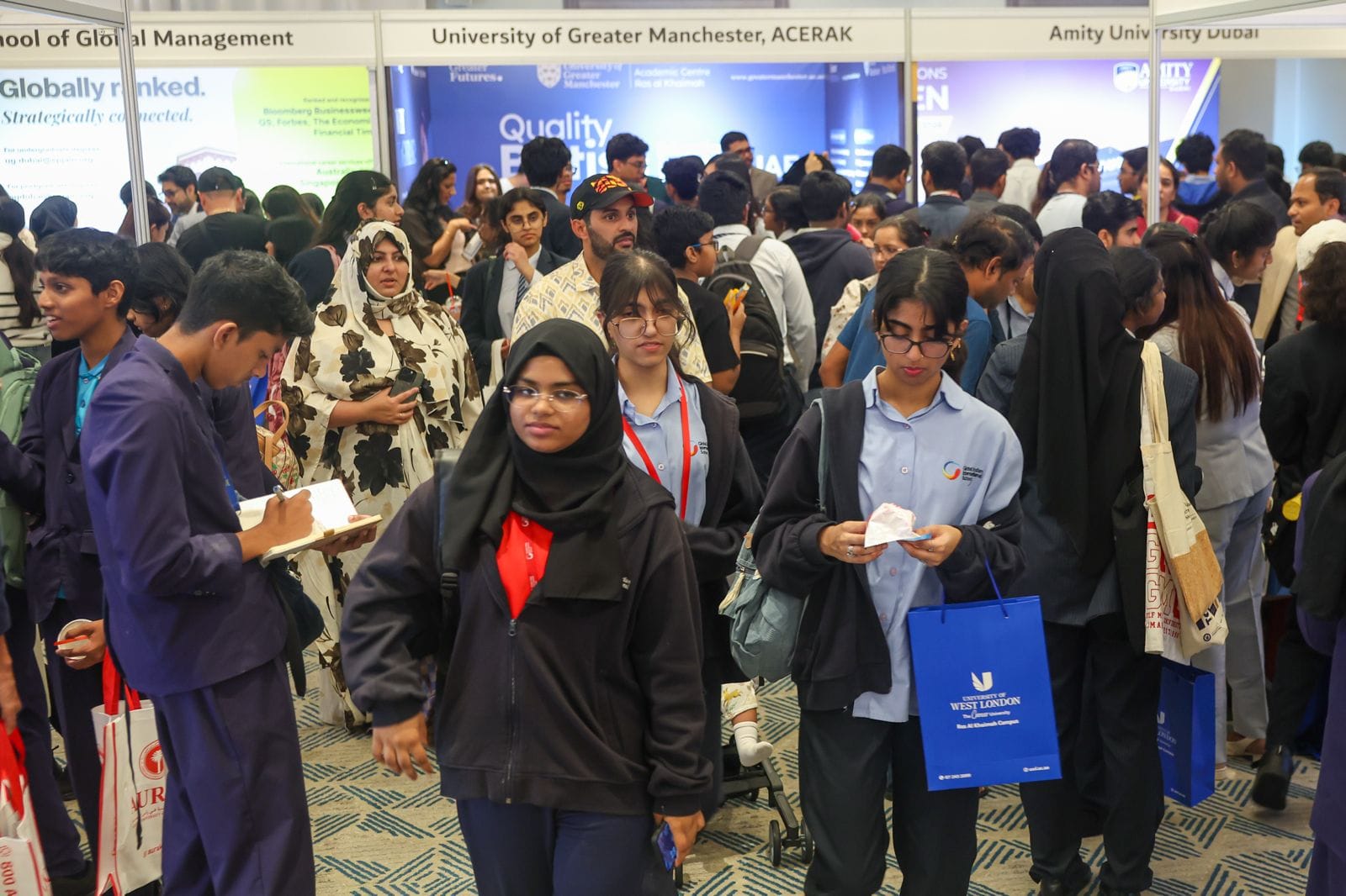 Gulf News Edufair in Abu Dhabi buzzes with students exploring higher education