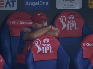 Ponting was spotted sat in the dugout by himself after Punjab Kings lost again in IPL 