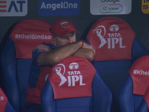 Ponting was spotted sat in the dugout by himself after Punjab Kings lost again in IPL 
