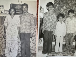 Left: Badrun Nisa and Mohammad Umer Khan. Right: Mohammad Sadiq, Mohammad Khalid and Mohammad Zahid. 