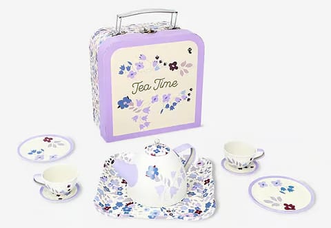 The recall covers model number 3058431 manufactured between 2024 and 2025. According to the recall notice, small components from the teapot lid and storage box could detach during use, posing a choking risk to children.