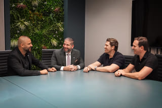 From left: Nabil Arnous, CCO of Innovation City; Paul Dawalibi, CEO of Innovation City; Christopher Pail, CEO and Co-founder of SPARQ; and Christoffer Wilhelmsen, COO and Co-founder of SPARQ
