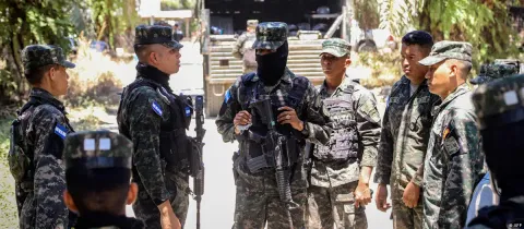 Police in Trujillo municipality in northern Honduras said rival gangs are illegally occupying and exploiting two palm plantations. 
At least 19 people, including six police officers, were killed following two simultaneous armed attacks. 

