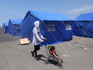 Beirut sets up shelter for displaced families