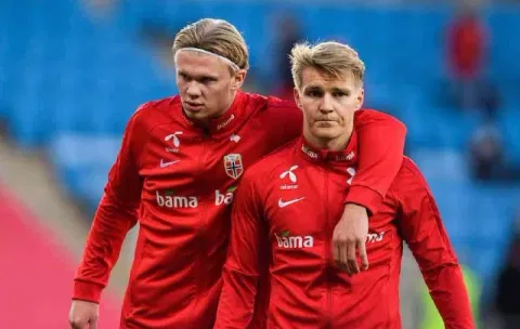 Manchester City striker Haaland (left) and Arsenal midfielder Odegaard are among the starriest names in a 26-man squad that has reached the global tournament for the first time since 1998.

